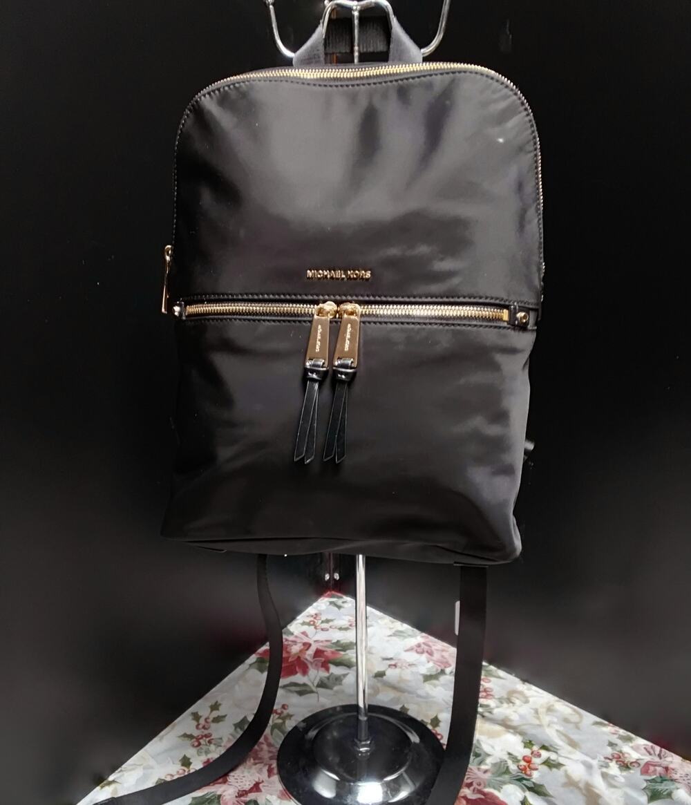 Michael Kors Polly Backback Nylon Medium with Gold Hardware